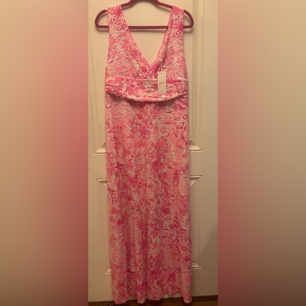 Lilly Pulitzer Sloane Maxi NWT Peony Pink - Picture 2 of 5